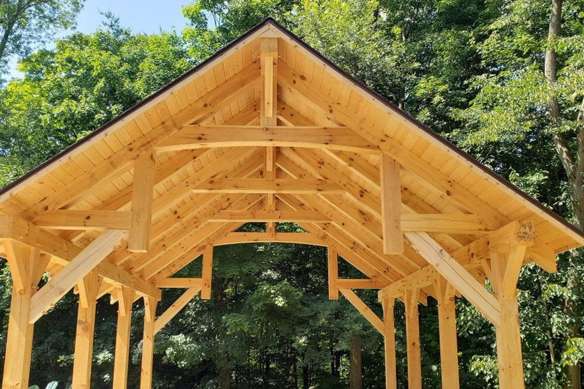 Kacic, Rob & Debbie - Timber Frame Outdoor Pavilion